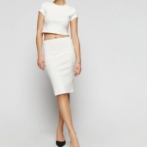 Reformation Goldie Pointelle Knit 2pc Set